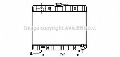 AVA QUALITY COOLING ms2048 -  Радиатор, охлаждение двигателя